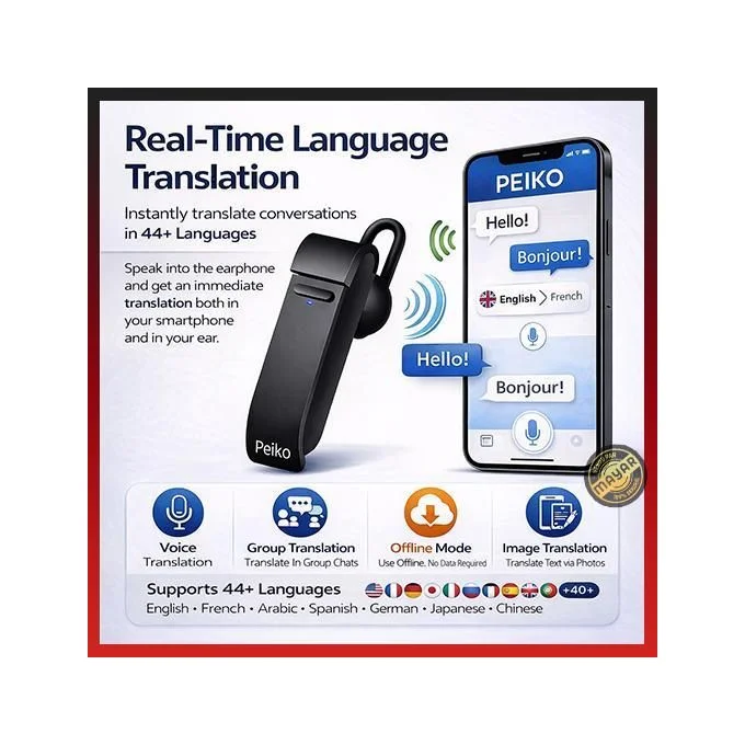 Peiko Intelligent Bluetooth Translation Earphone